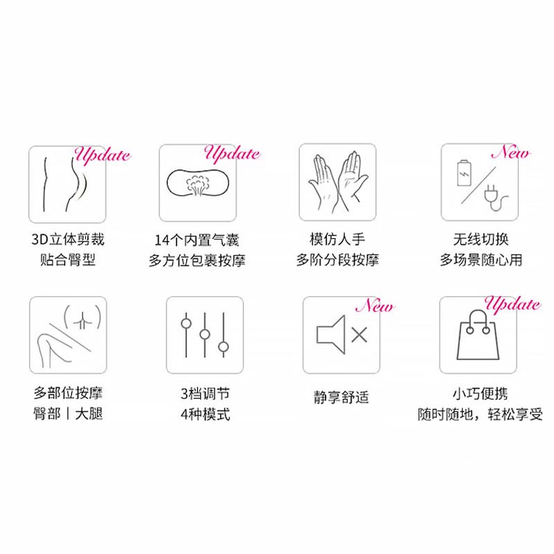 松下腿部臀部气囊按摩器妈妈臀按摩器大腿肌肉运动后按摩仪器RA79
