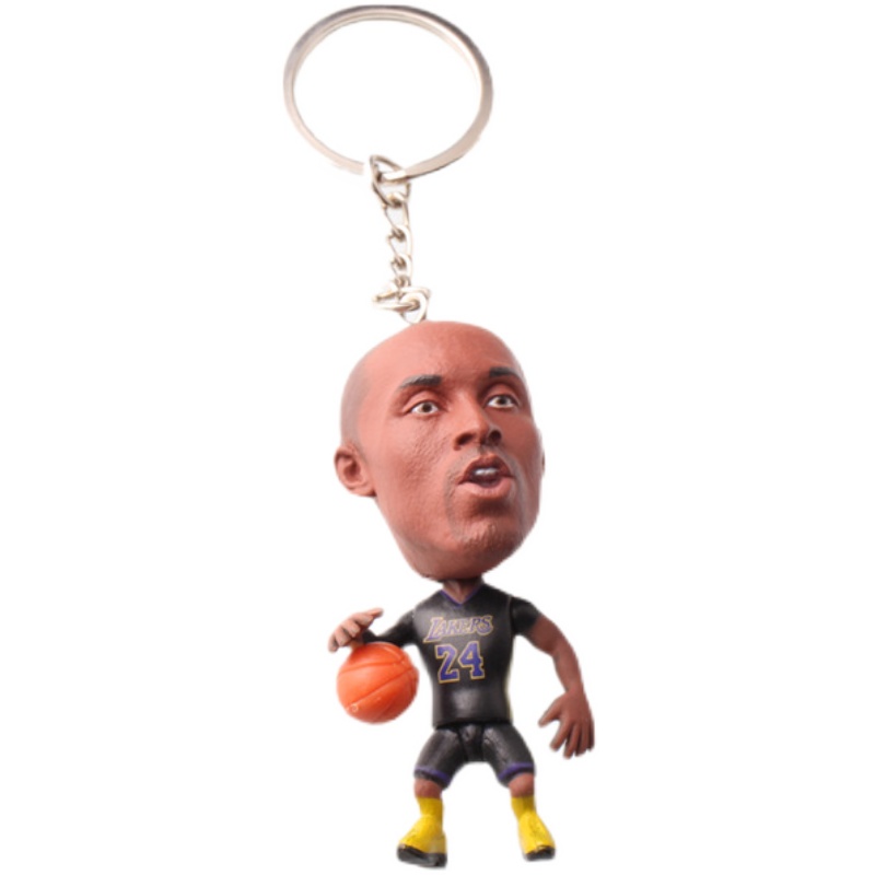 球星周边科比钥匙扣挂件湖人队Kobe Bryant人物球衣挂饰钥匙链-图3