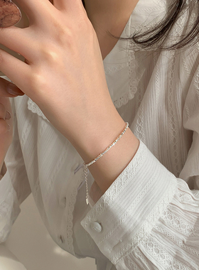 巷南纯银碎银几两手链小众高级感