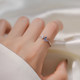 999 sterling silver butterfly ring for women niche design light luxury high-end feel open ring plain circle index finger ring