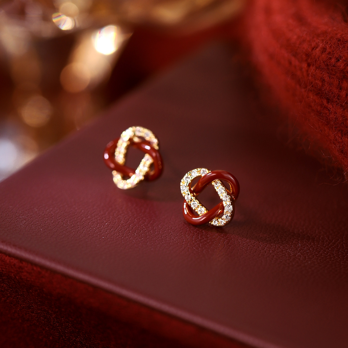 【巷南】999银同心结耳钉高级感耳环过年2026马新年女耳饰本命年,淘宝优惠券,粉丝福利购,淘宝优惠卷