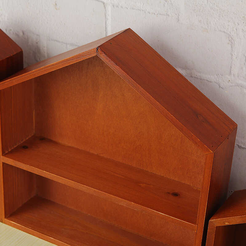 Desktop wooden doll blind box storage box