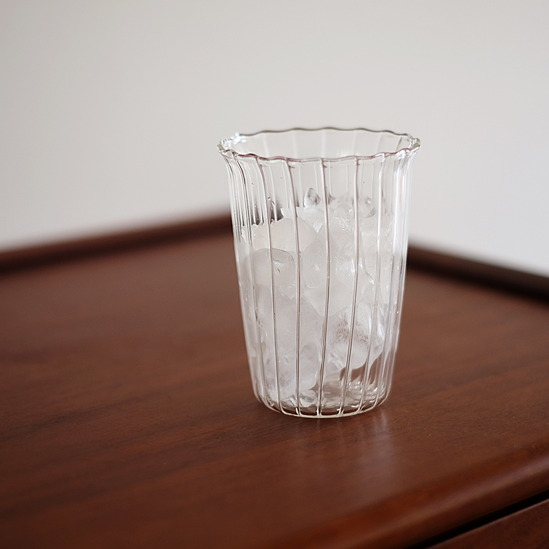 朴简杂货 简约透明玻璃杯 咖啡杯饮品杯牛奶杯好看耐热杯子