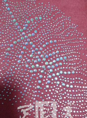 衣服钻贴画服装烫钻图案水钻成品
