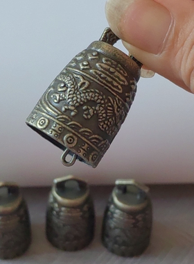 南慧工艺饰品风铃配件 仿古青铜龙钟铃铛 小龙钟招福挂饰促销价