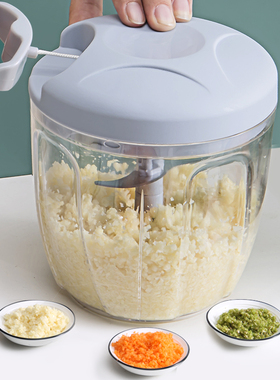 拉蒜泥神器家用捣蒜器手拉式搅蒜器迷你小型蒜蓉搅碎机手动打蒜器