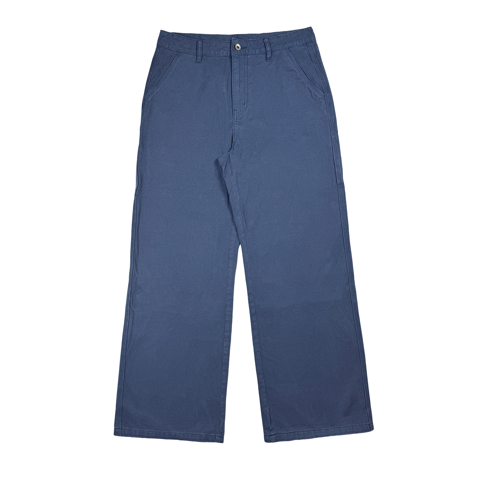 ComicTree C.t 2025秋季工装阿苏特染水洗做旧法工蓝长裤子男士潮 - 图3