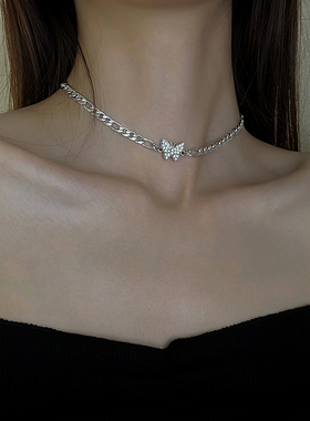 ins蝴蝶网红小众设计感脖颈链