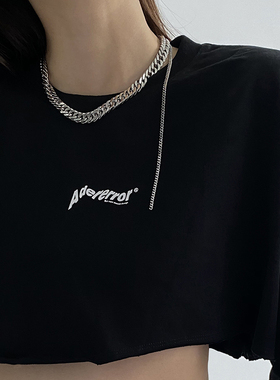 欧美暗黑系粗链条项链insins潮