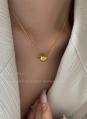 合金钛钢锁骨链女轻奢气质