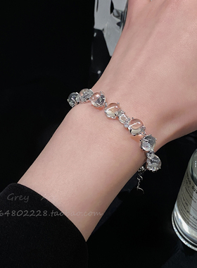 清冷感小众设计透明圆珠手链女