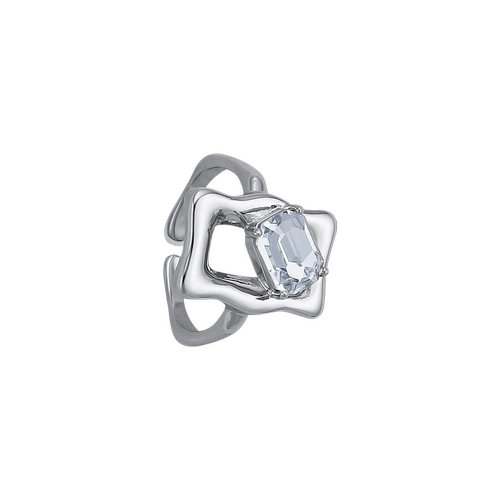 Квадратный цирконий, регулируемое небольшое дизайнерское изысканное кольцо, изысканный стиль, легкий роскошный стиль