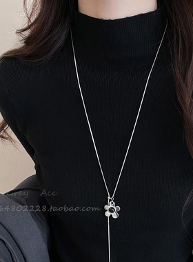 项链女小众设计感长款毛衣链