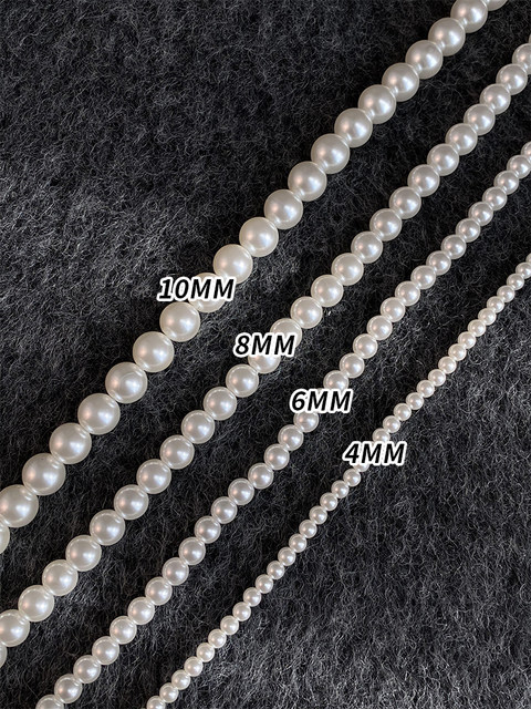 Shijiao white magnetic buckle pearl necklace women's 2026 new clavicle chain light luxury temperament cheongsam neck chain accessories