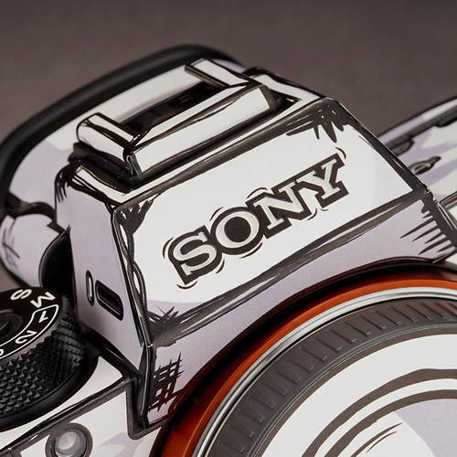 美本堂 适用于索尼A7M4\M3\R5相机保护贴膜SONY A74机身贴纸 A7S3\A7M2\FX30 2D版贴皮3M - 图2