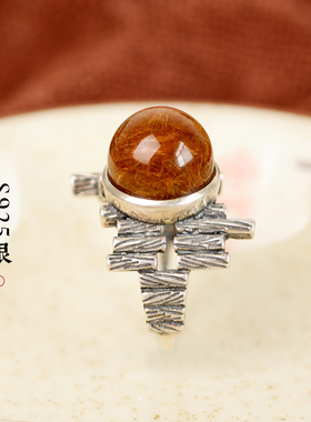 铜发晶事业有成强化信念戒指