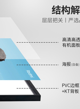 新款海报展示框广告相框A3抽拉