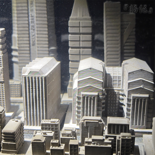 将作手造水泥建筑鱼缸水族布景造景失落城市房屋楼群沉水斗鱼缸 - 图2