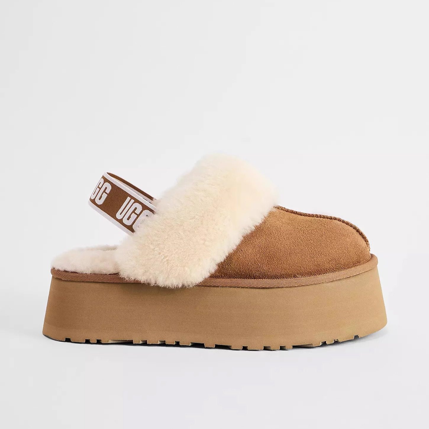 UGG 舒适耐磨厚底 EVA 防滑包头拖鞋 女款 栗色 1113474-CHE 多色,淘宝优惠券,粉丝福利购,淘宝优惠卷