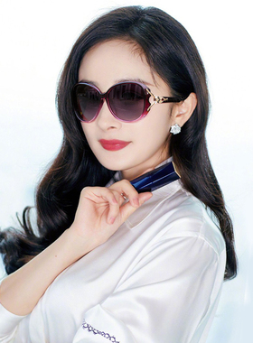 近视太阳镜女大脸可配可配有度数