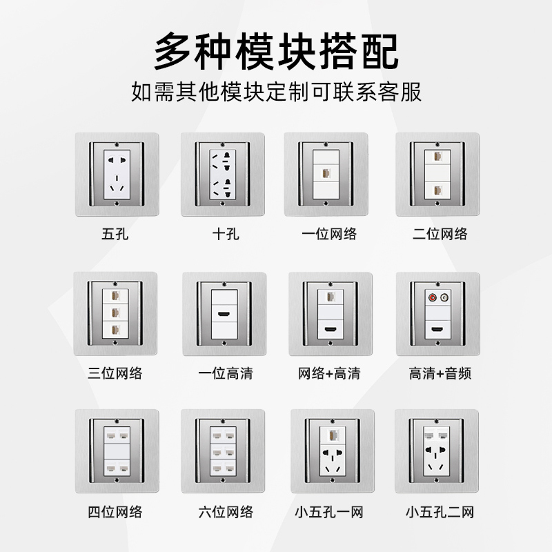 正派地插插座不锈钢防水地插超薄隐藏式地插隐形式地插座 三合一 - 图1