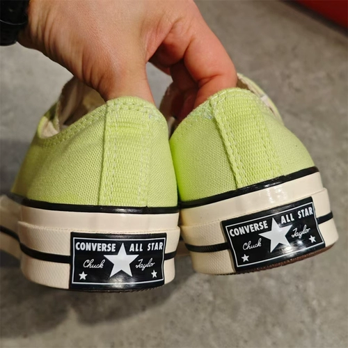 Converse, «Green Apple», конверсы для отдыха, низкие тканевые туфли