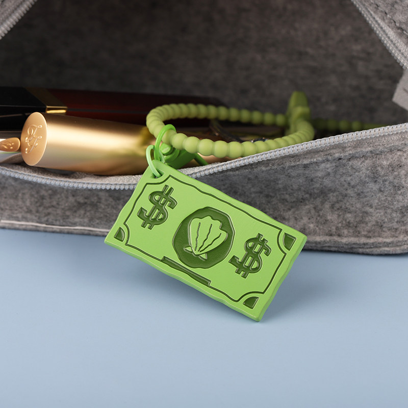 FooLii孚狸原创海绵宝宝钱钱金属钥匙扣蟹老板一块钱动漫背包挂件,淘宝优惠券,粉丝福利购,淘宝优惠卷