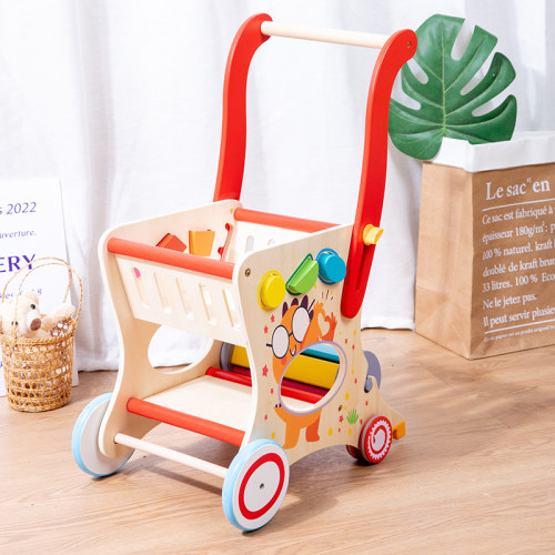 宝宝多功能学步车婴儿手推车学走路助步车防侧翻儿童推推乐玩具 - 图2