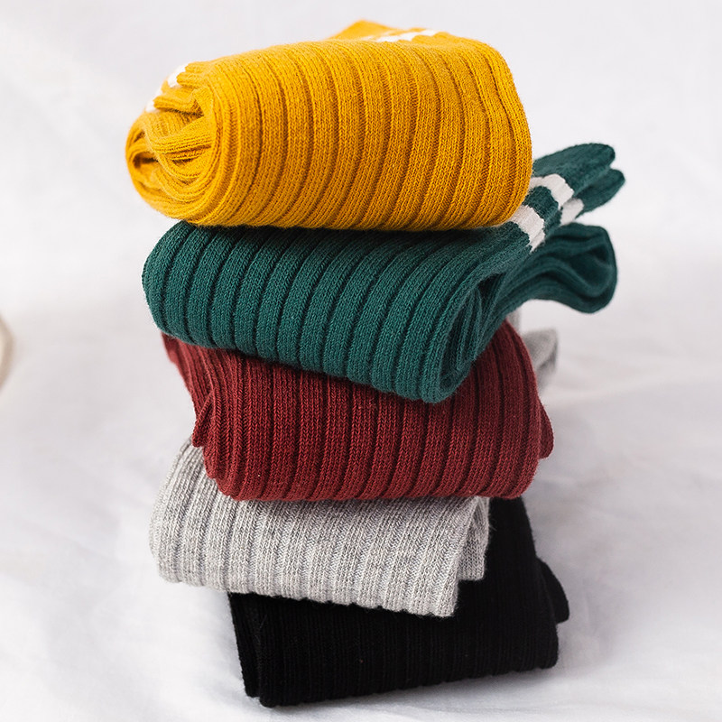 日系堆堆袜二杠韩版长袜子女中筒袜秋冬百搭学院风潮流四季原宿风,淘宝优惠券,粉丝福利购,淘宝优惠卷