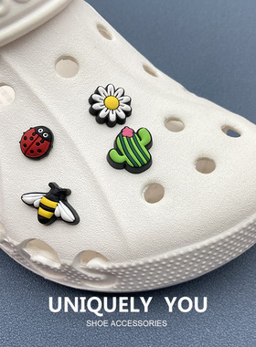 新款crocs鞋花正品洞洞饰卡骆驰