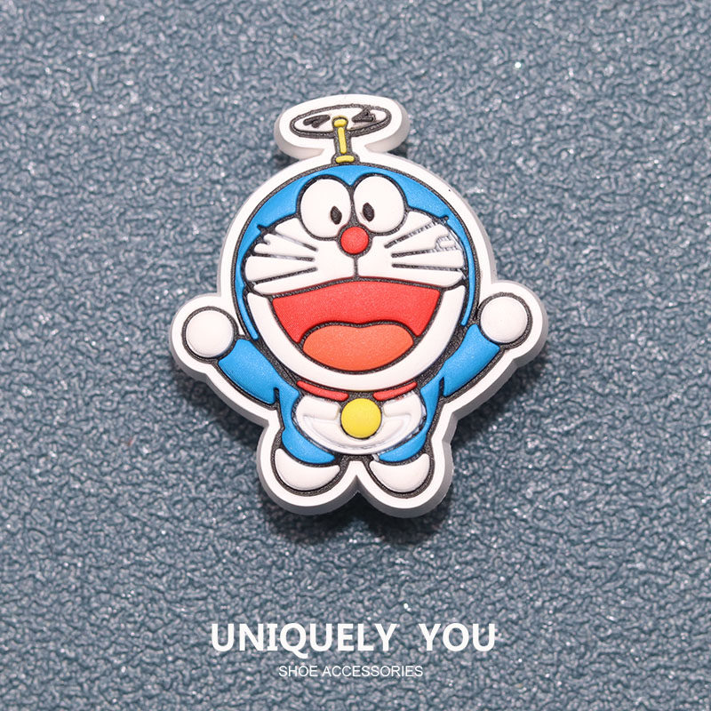 洞洞鞋花配饰适配Crocs鞋装饰立体配件鞋饰卡通叮当猫哆啦A梦系列,淘宝优惠券,粉丝福利购,淘宝优惠卷