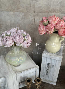 装饰花法式复古客厅家居拍摄道具