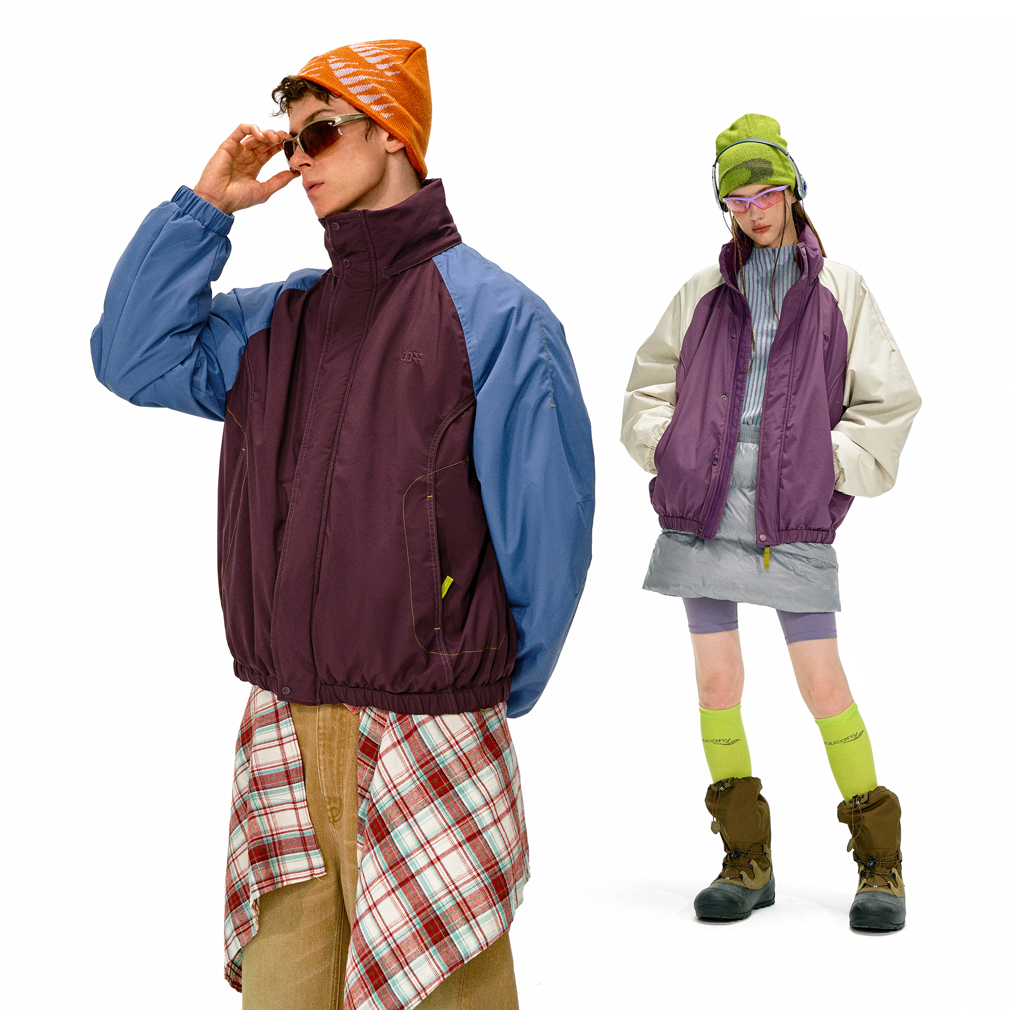 NOTHOMME户外3M新雪丽蓄热保暖棉衣立领拼色保暖三防棉服外套