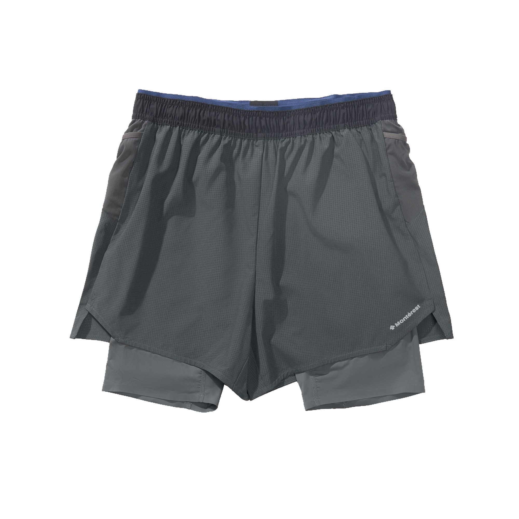 瞬时山野Monterest户外5A抗菌吸湿速干二合一运动跑步训练短裤男,淘宝优惠券,粉丝福利购,淘宝优惠卷