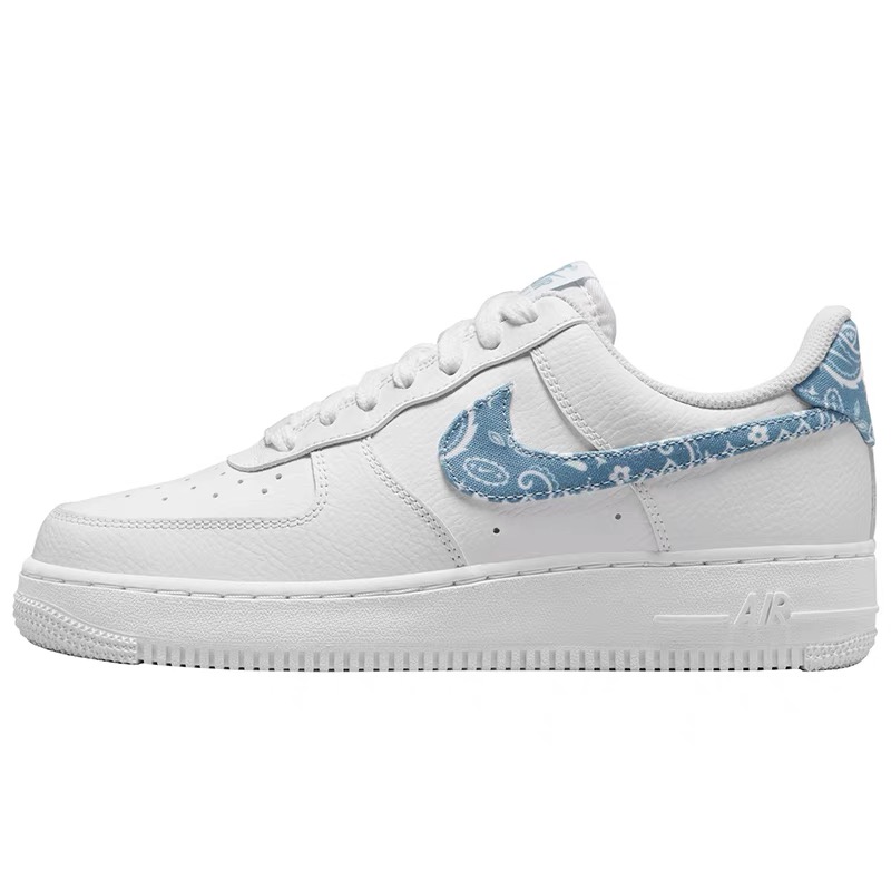 Nike耐克Air force 1空军一号白蓝腰果花女子休闲板鞋 DH4406-100-图3