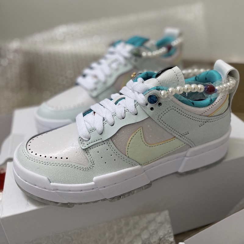 Nike耐克Dunk Low Disrupt白绿紫禁刮刮乐低帮休闲板鞋DC3282-013-图0