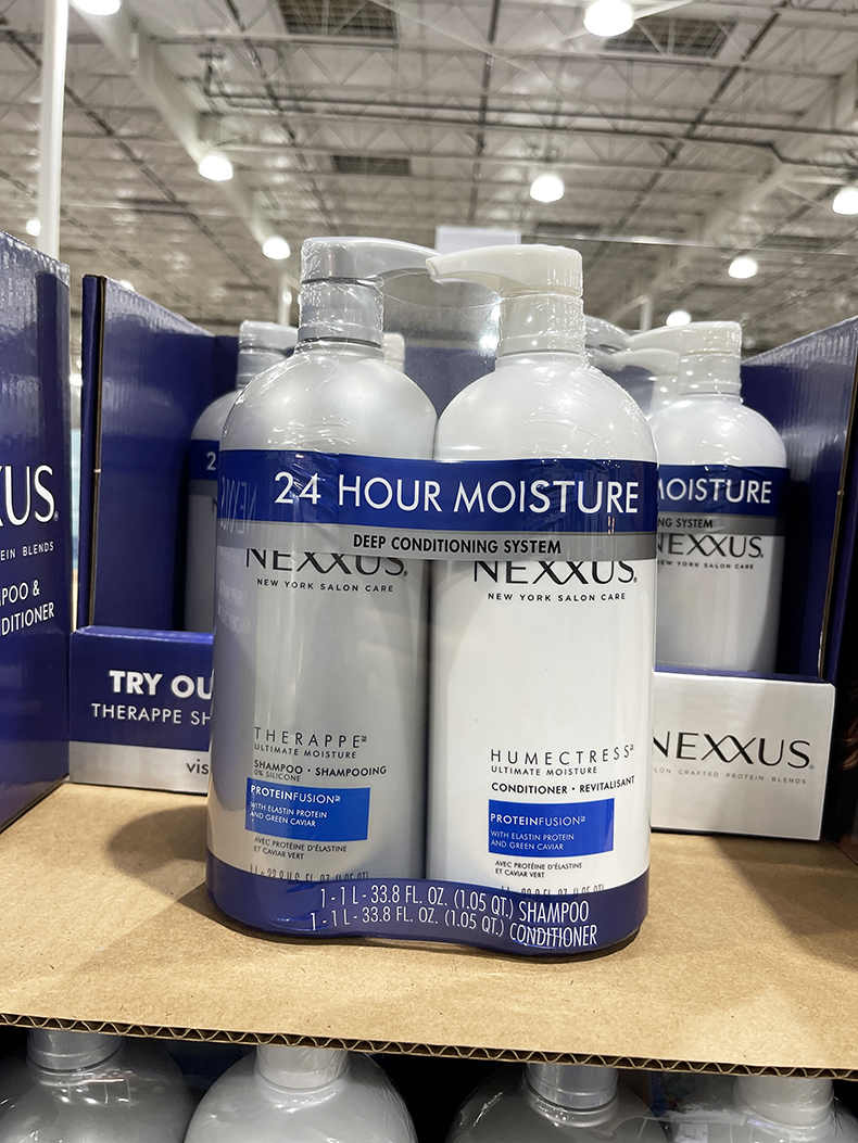 美国直邮 NEXXUS鱼子酱弹性蛋白修护保湿洗发水护发素套装 2瓶装-图2