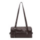 High-end oil leather retro commuter portable Boston bag