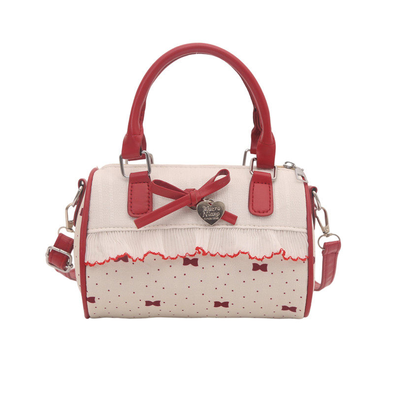 甜美蝴蝶结手提小包包女2025新款时尚蕾丝边枕头包夏季帆布斜挎包,淘宝优惠券,粉丝福利购,淘宝优惠卷