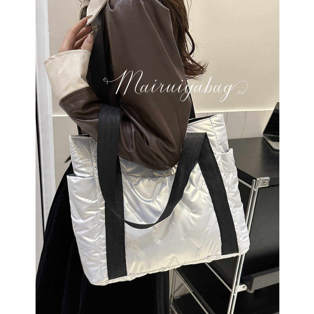 大容量手提包包女2024新款秋冬通勤托特包高级感百搭单肩包羽绒包,淘宝优惠券,粉丝福利购,淘宝优惠卷