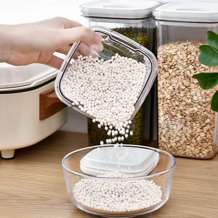 日本密封罐食品级塑料储存收纳盒厨房储物香料坚果五谷杂粮储物罐 - 图1
