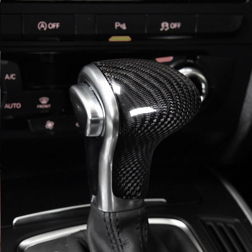 适用于奥迪A4L/A5碳纤维排挡面板装饰贴老款Q5中控档位改装内饰件 - 图3