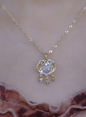 如意平安锁项链女百搭轻奢