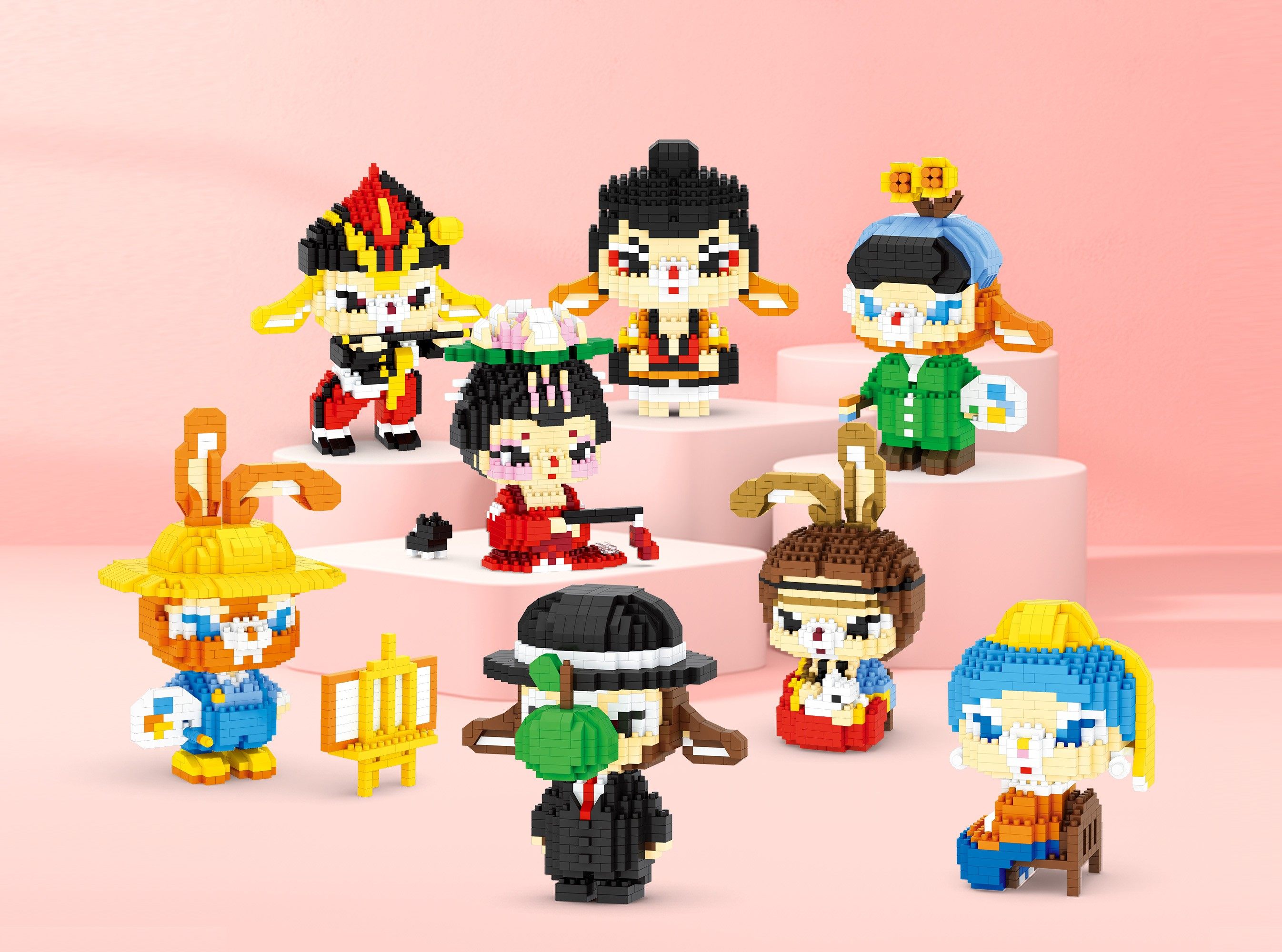 微颗粒植物大战僵的积木拼装玩具全套立体益智解压实惠男孩子礼物