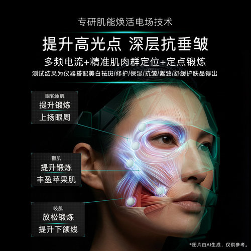 【授权正品】雅萌LED绿光面罩颈罩led光照大排灯红光 超光面罩 - 图1