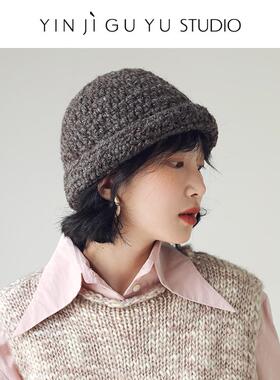 针织毛线帽女秋冬保暖护耳