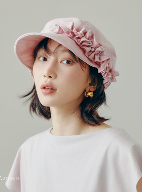 印计谷羽 2026新款巨好看漂亮轻薄透气鸭舌帽女秋季遮阳防晒帽子
