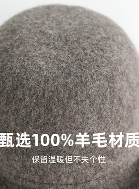 印计谷羽秋冬天百搭日系鸭舌帽