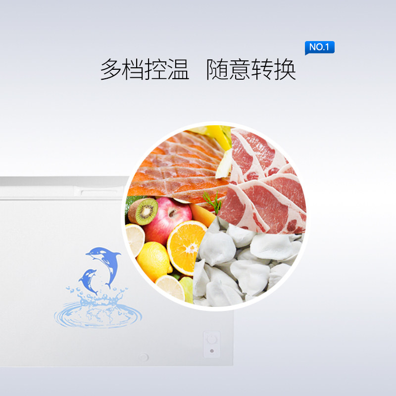 aucma /澳柯玛商用家用卧式冷冻柜 向达电器冷柜