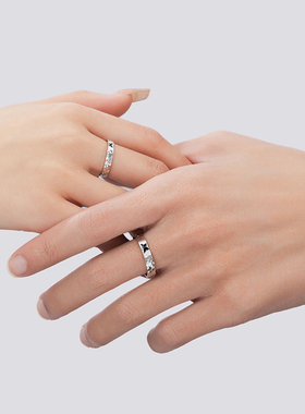 NRO蝴蝶银925情侣戒指小众设计轻奢款星星戒环ins情人节碎冰冰